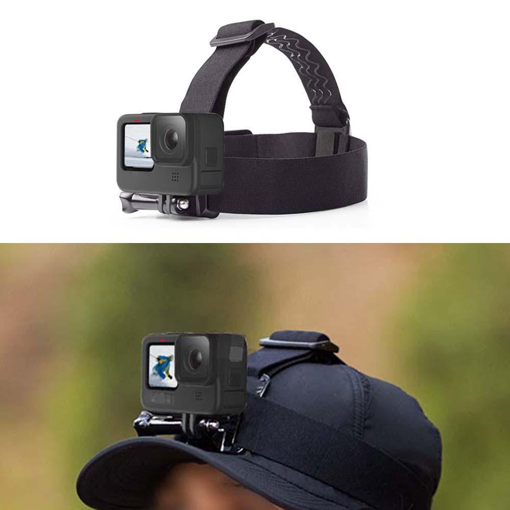 Giá treo băng đô không trượt cho GoPro Hero9 điều chỉnh đeo dây đeo bằng dây đeo dây đeo trên dây đeo cho phụ kiện camera thể thao