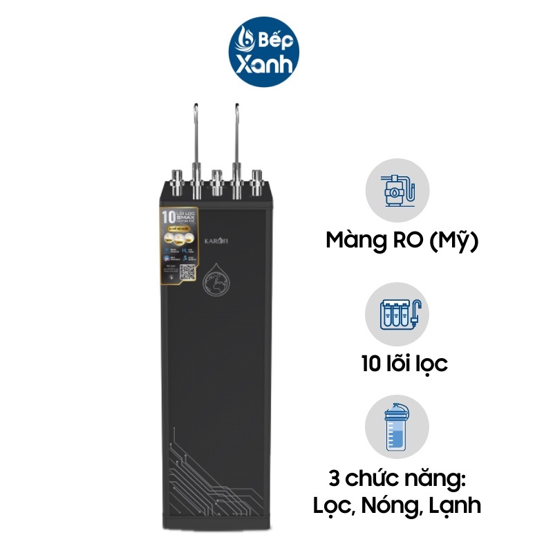 Máy Lọc Nước Nóng Lạnh Karofi KAD-R38 - 10 Lõi Lọc - Hàng Chính Hãng