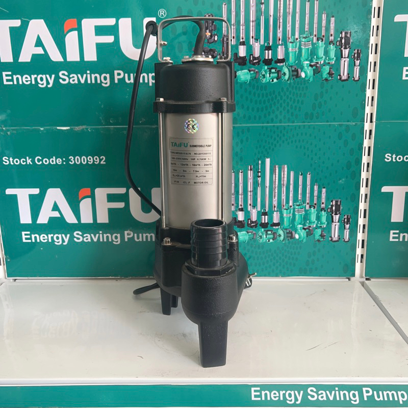 Máy bơm chìm nước thải 750W Thân INOX 304 TAIFU WFD25-11-0.75 và WFD25-11-0.75A - Bảo hành 1 năm