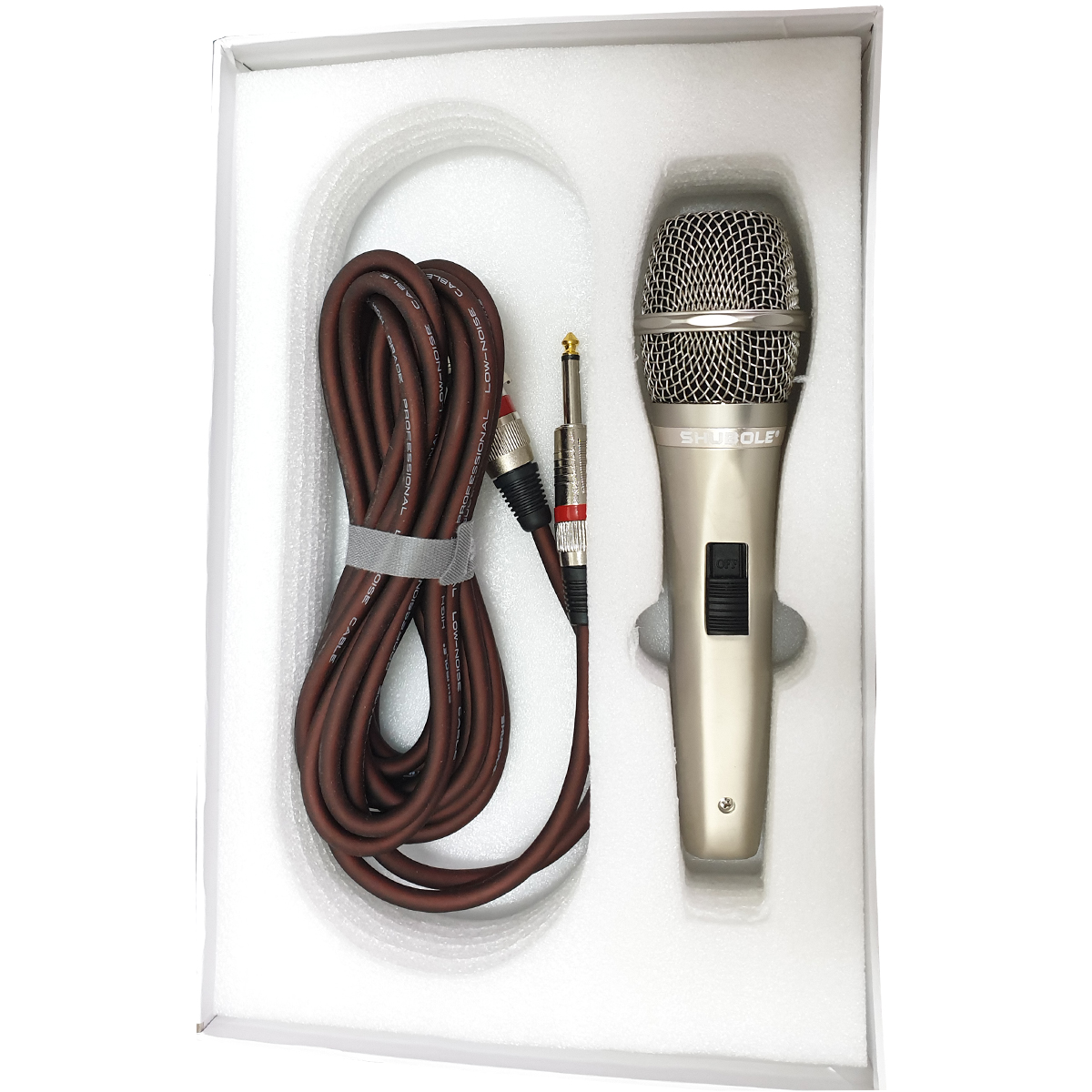 Micro Karaoke có dây SHUBOLE SL370 cao cấp - chất âm mượt mà, hút mic, không vỡ tiếng - Hàng chính hãng