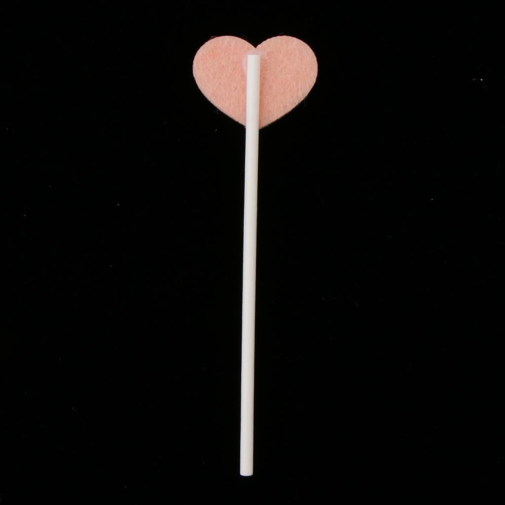 5 Pieces Cake Topper Insert Sticks Wedding Party Cake Decoration Heart
