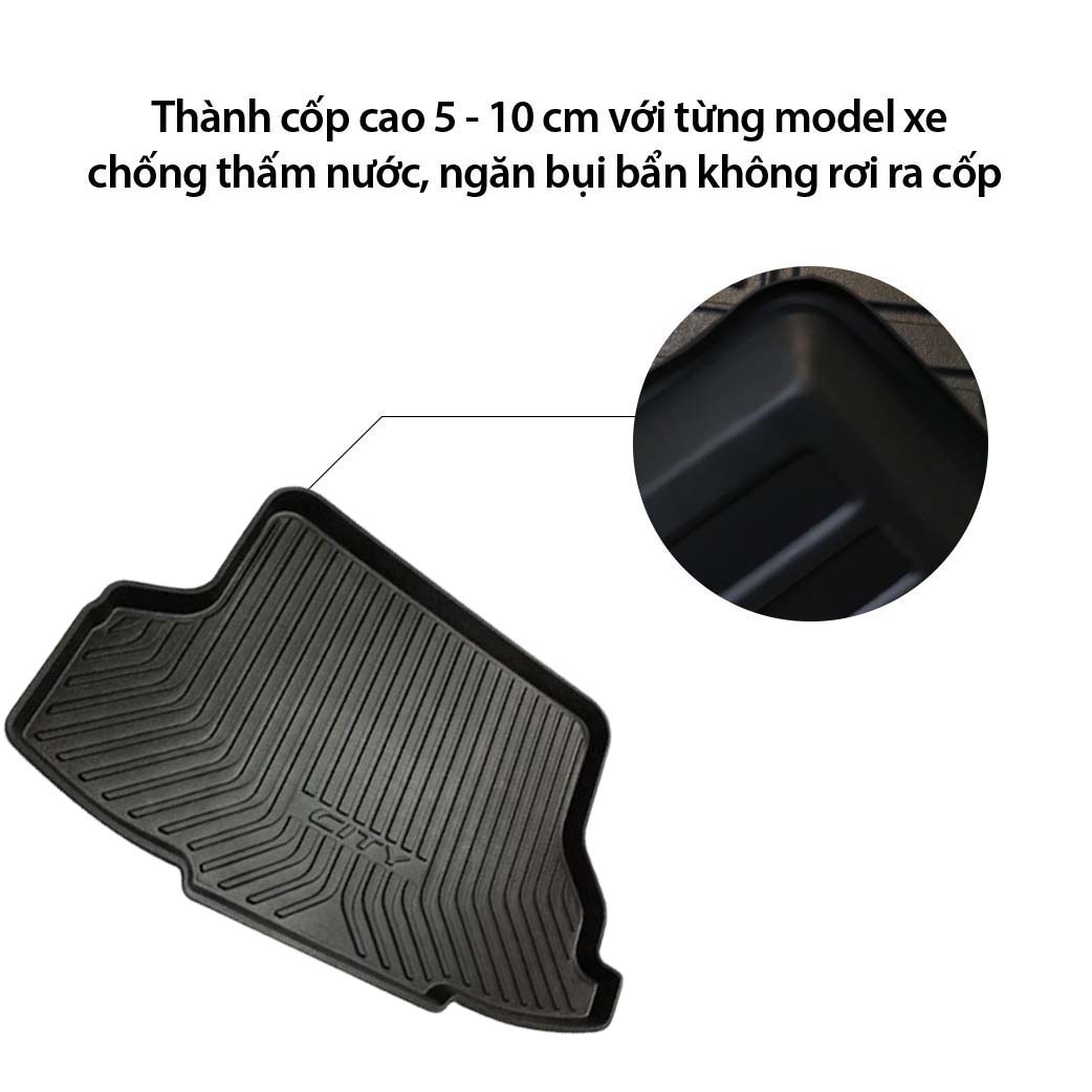 Lót cốp nhựa dành cho xe Honda City - Hàng Chính Hãng