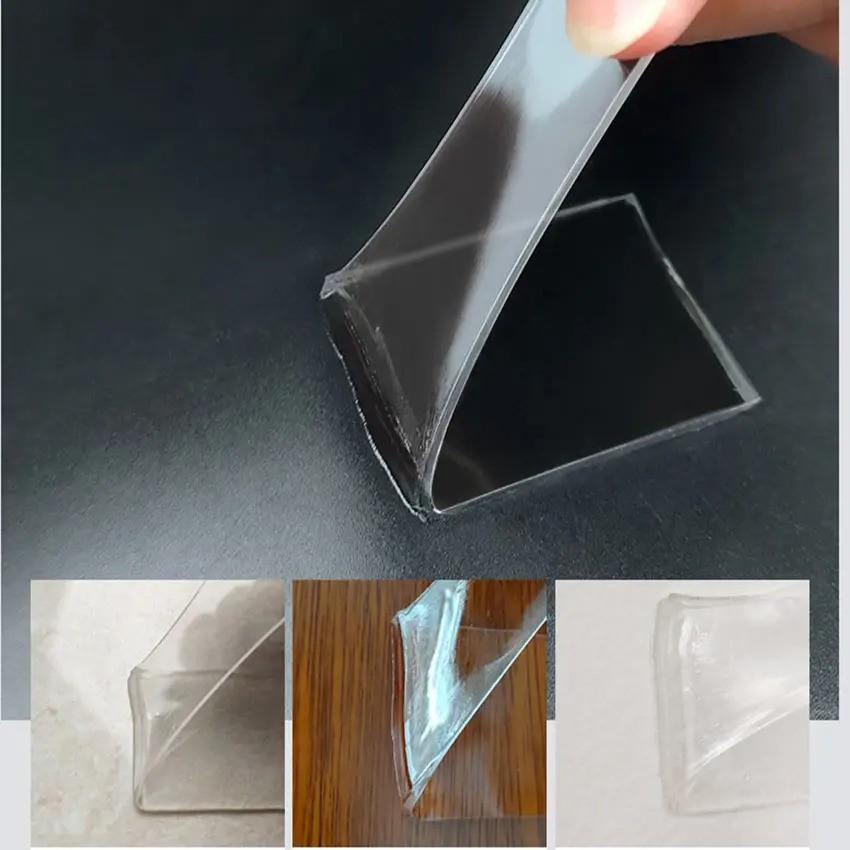 Băng keo nano 2 mặt siêu dính trong suốt dày 2mm, chất liệu acrylic dán mọi vật dụng