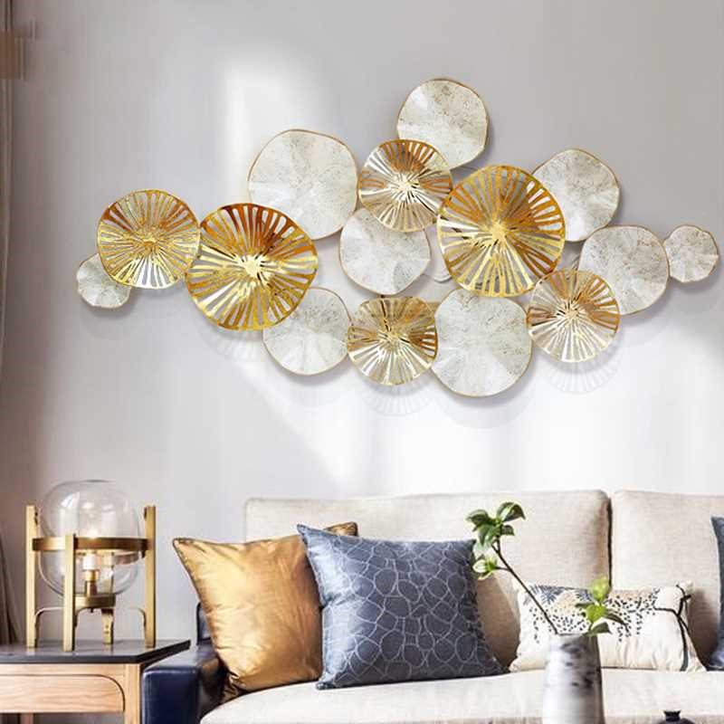 Tranh Décor sen vàng trắng ( Mẫu DC04)