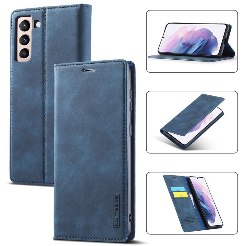 Bao da điện thoại kiểu ví gập từ tính đựng thẻ cho Samsung Galaxy S20 S20+ S20Ultra S20 FE S21+ S21+ S21Ultra S21 FE 5G