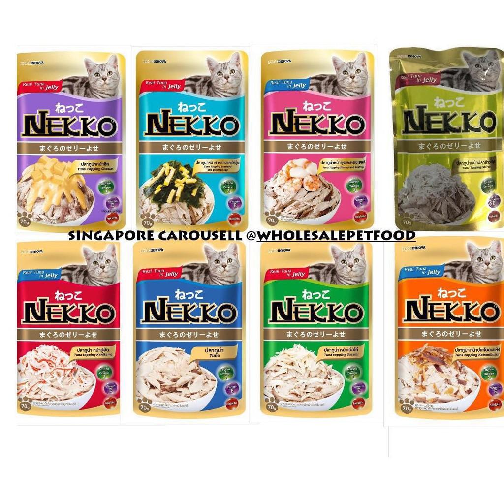 PATE CHO MÈO NEKKO JELLY ĐỦ VỊ 70G - THÁI LAN