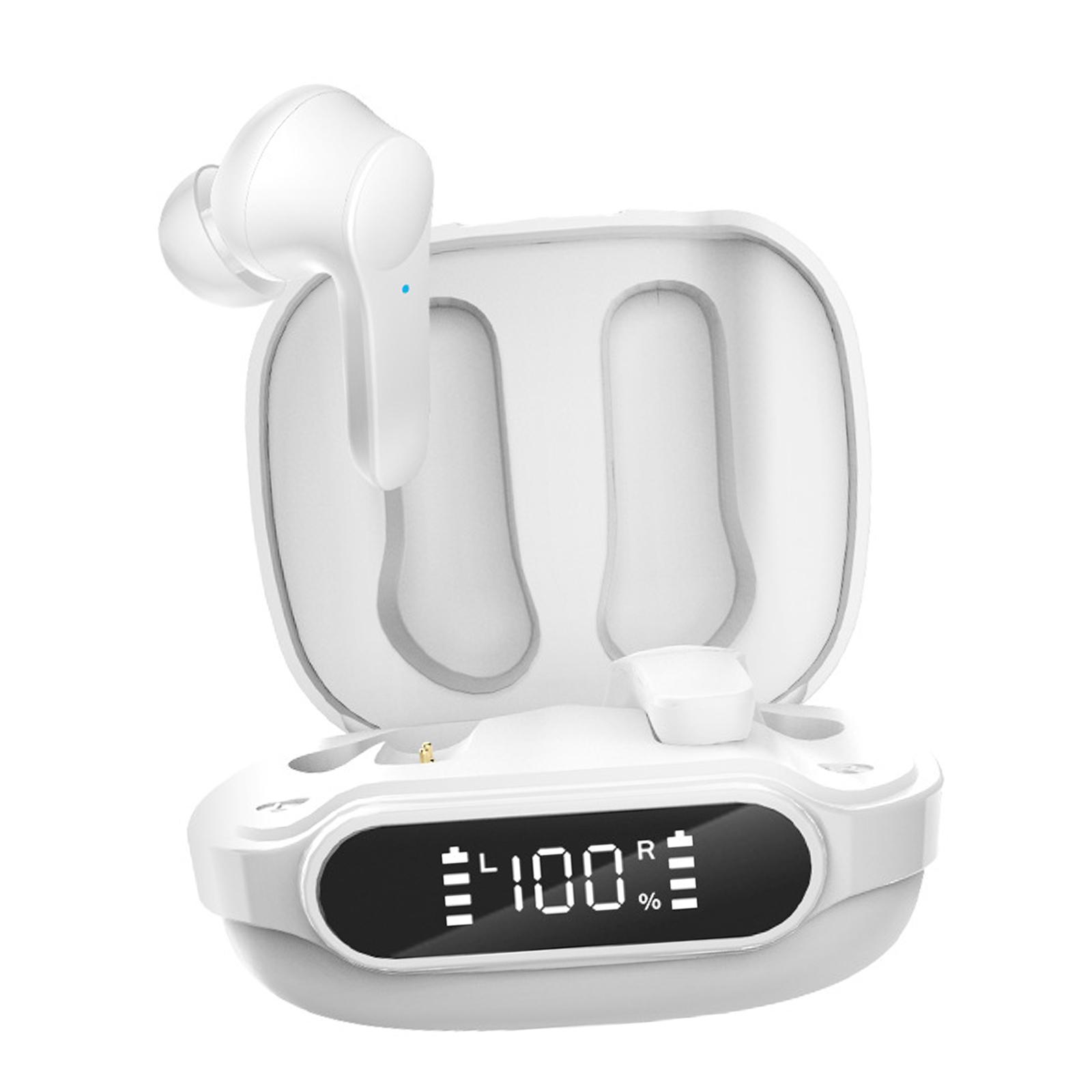 V5.1 Wireless Headphones HiFi Sound Dual Modes Semi in Ear for Sports