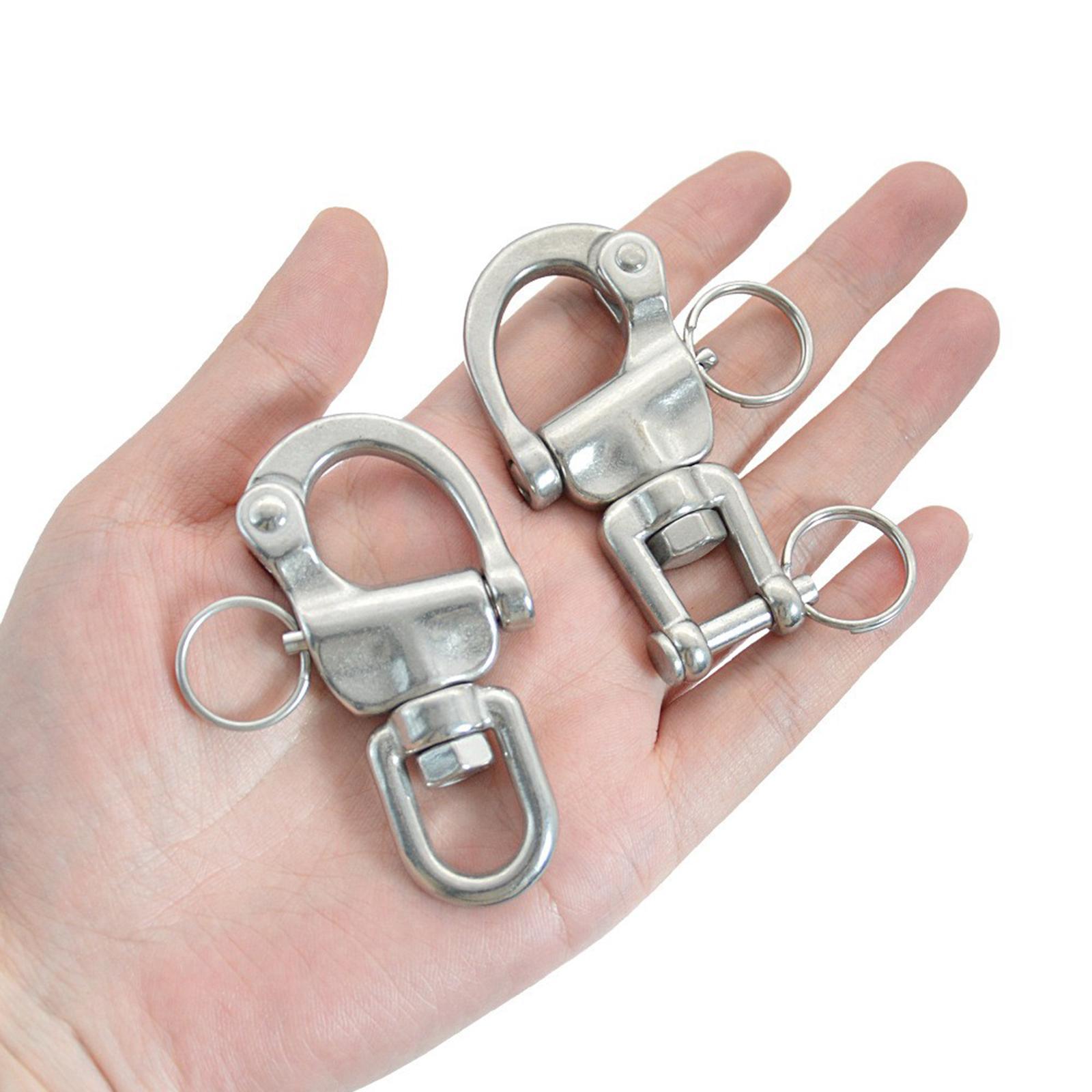 Swivel Eye Snap Shackles Boat Stainless Steel Locking Rigging Spinnaker