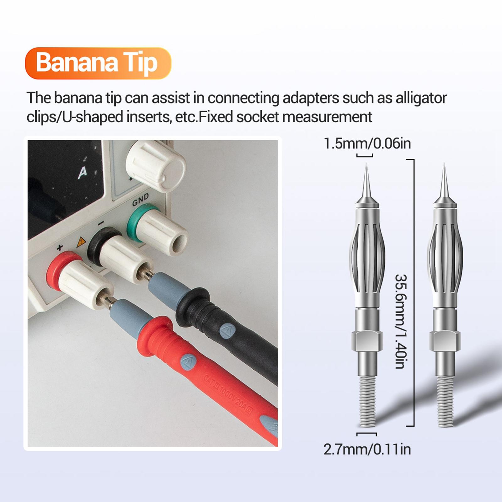 22 in 1 Electronic Test Leads Kit, Digital Multimeter Leads, with Alligator Clips ,Replaceable Probes Tips ,Accs Kit for Digital Multi Meter