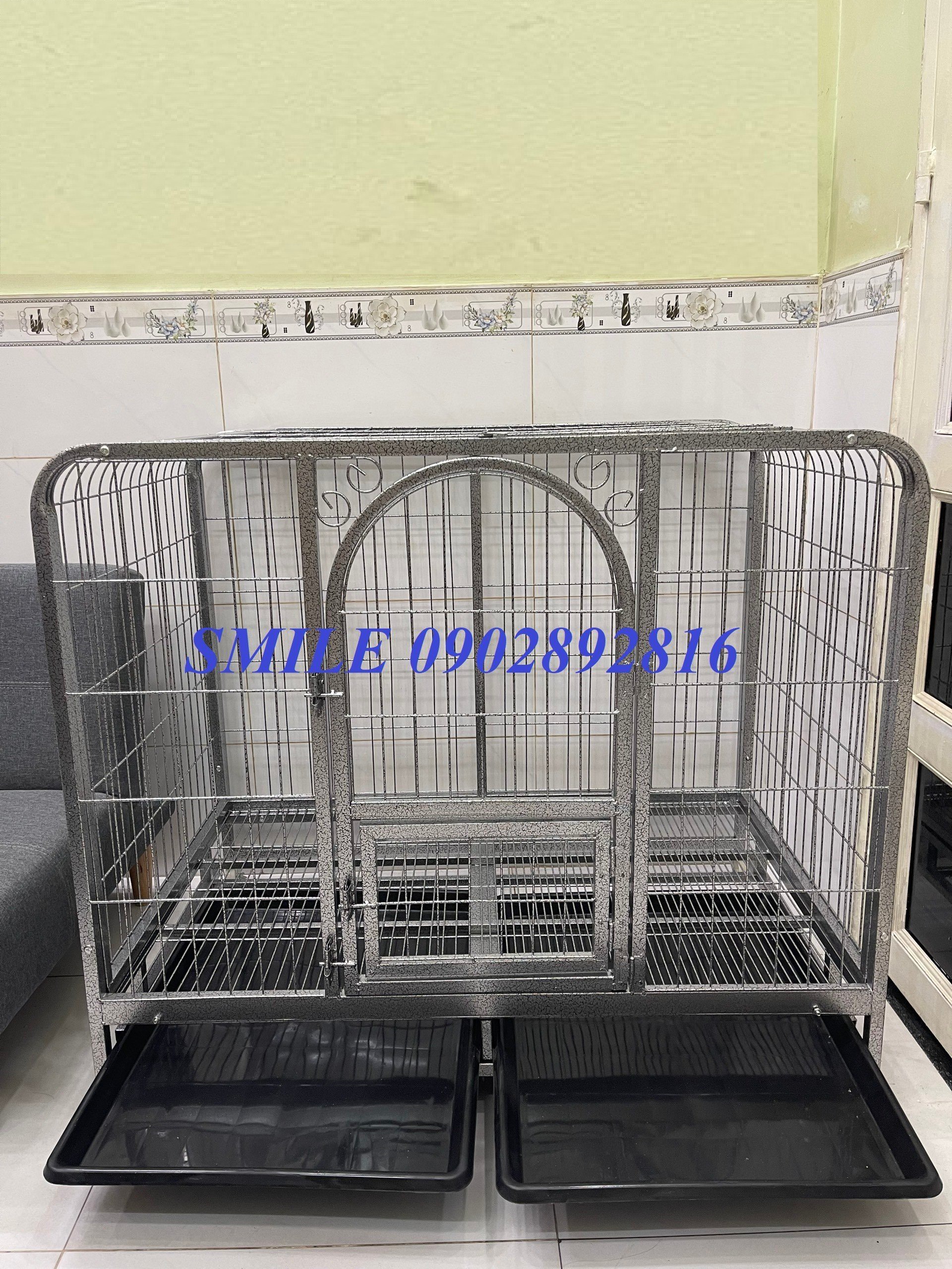 Chuồng Size lớn 1Mét25cm , Chuồng Size Đại Dành Cho Chó Lớn Becgie Cao Cấp