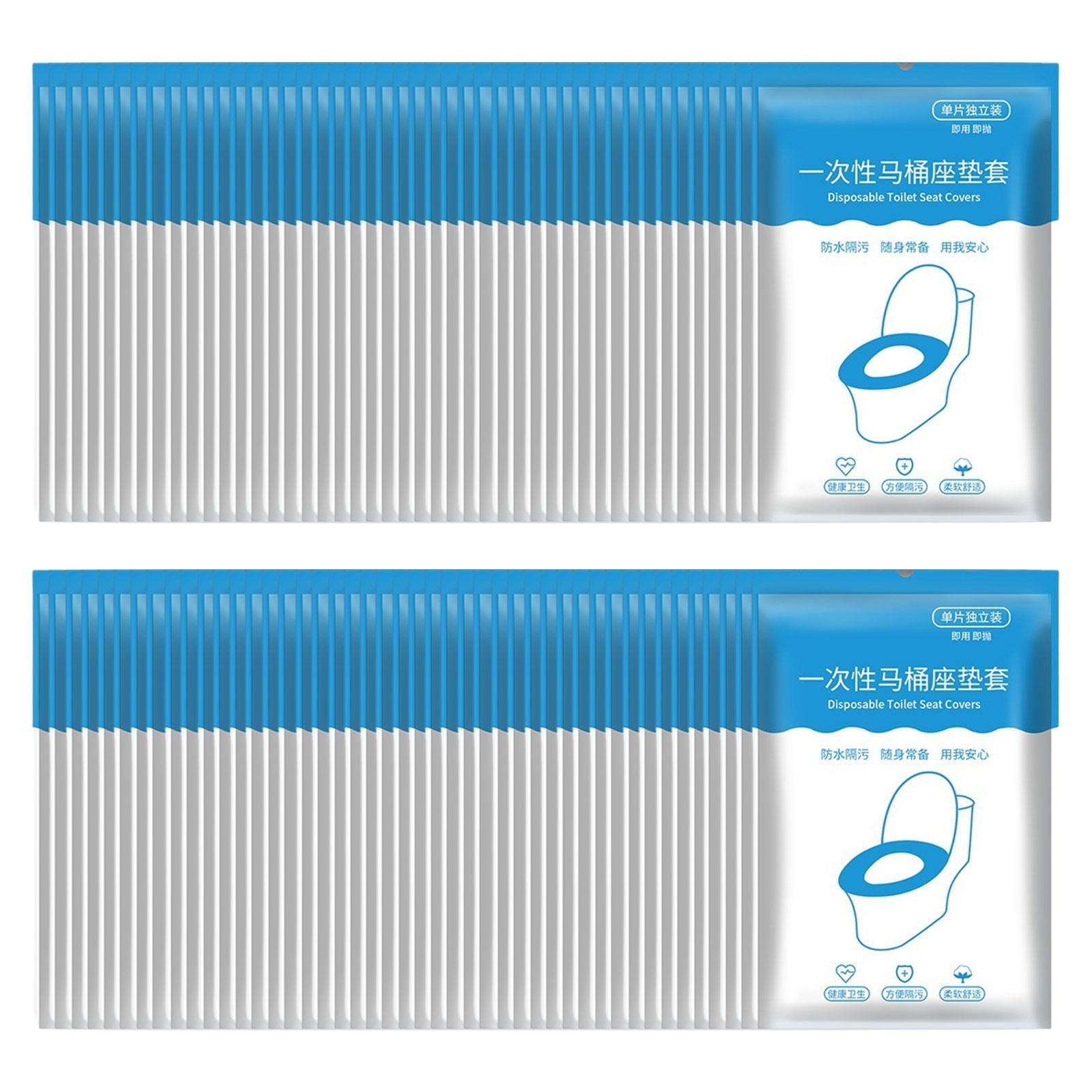 50 Pieces Disposable Toilet Seat Cover Waterproof for Office Bathroom