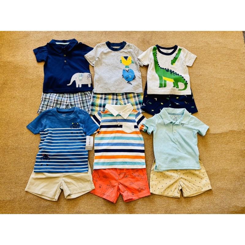 Bộ áo thun và quần sooc kaki dư xịn size từ 3 tháng đến 5 tuổi