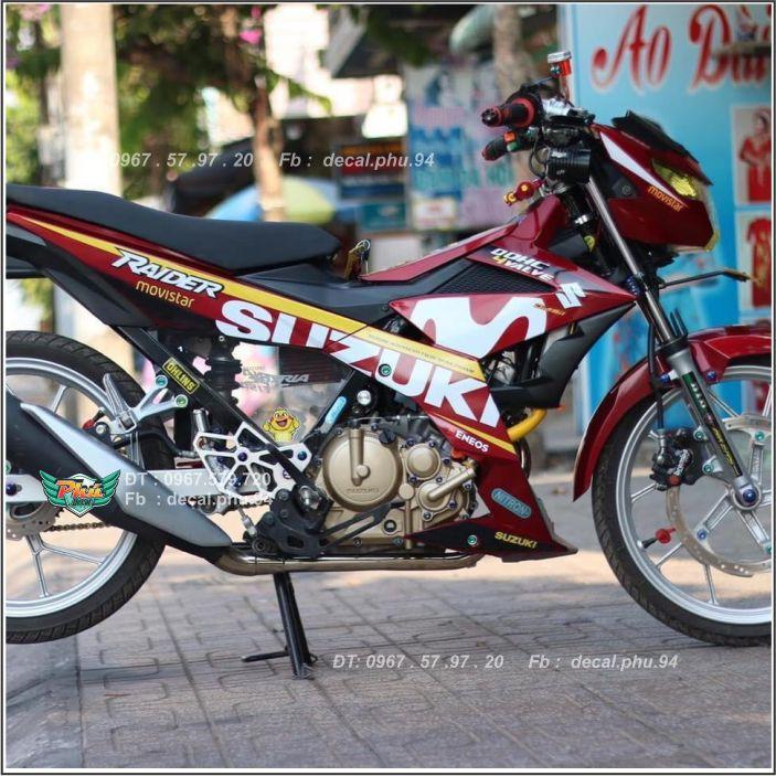 Tem Rời Raider Đỏ Trắng
