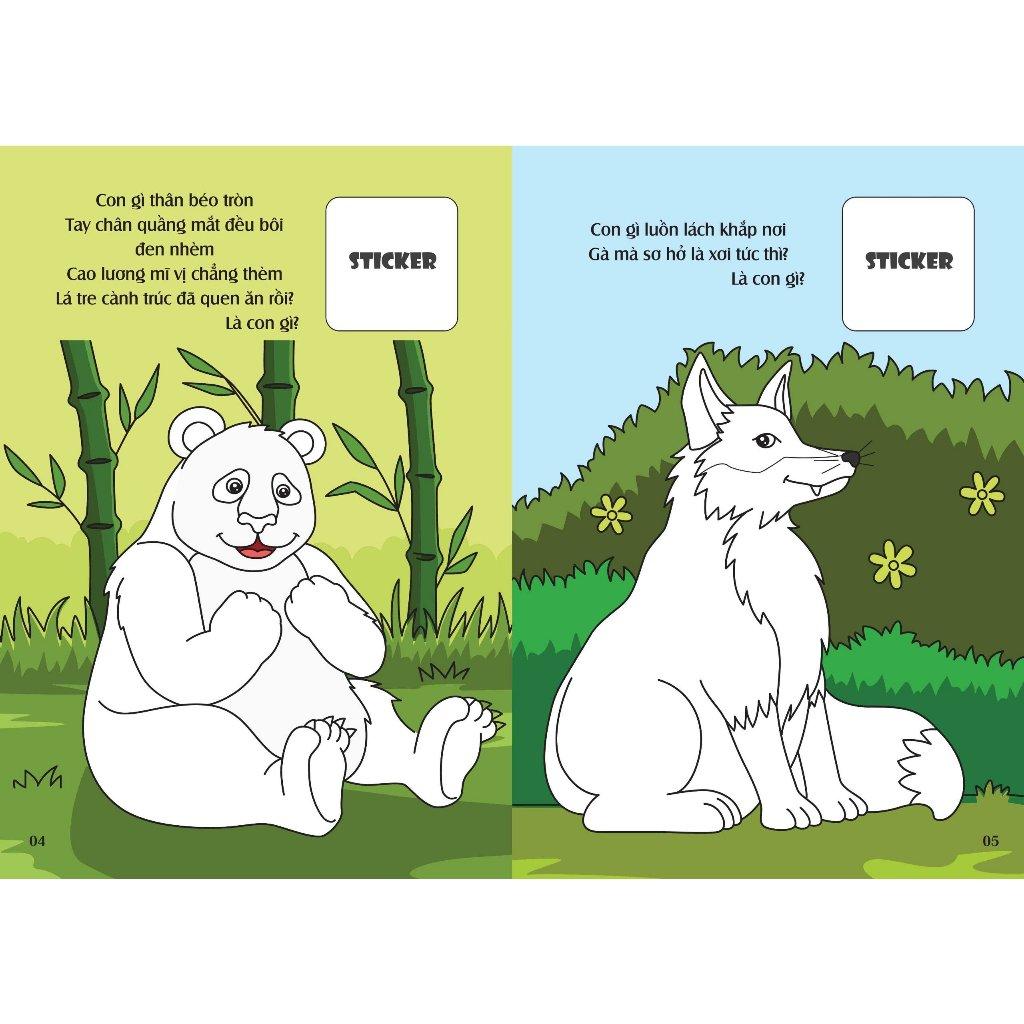 Sách - Combo 6 Cuốn Bé Tô Màu Khám Phá (Kèm 20+ hình dán Sticker vui nhộn (VT -MK)