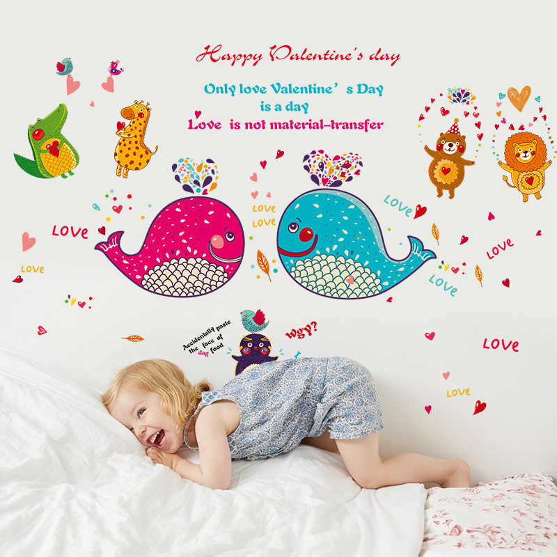 Decal dán tường valentine days ZOOYOO SK9092