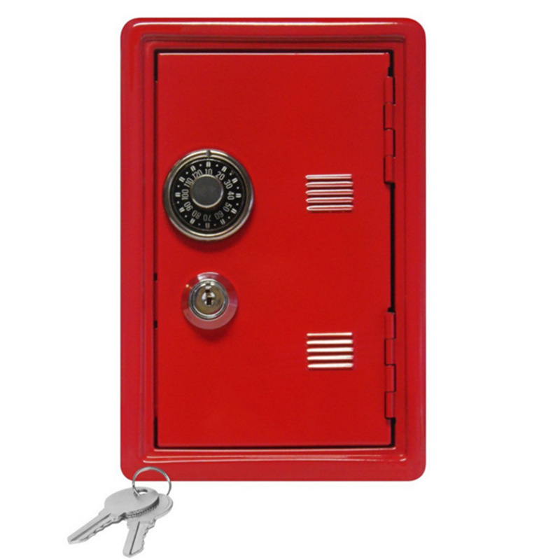 Hộp két sắt mini khóa chìa - màu ngẫu nhiên