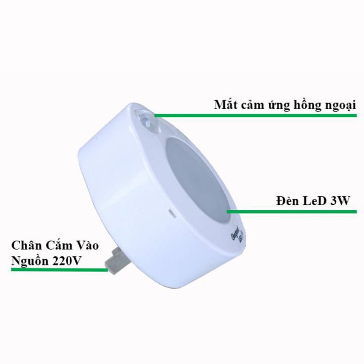 Đèn cảm ứng phích cắm KW-SS82B