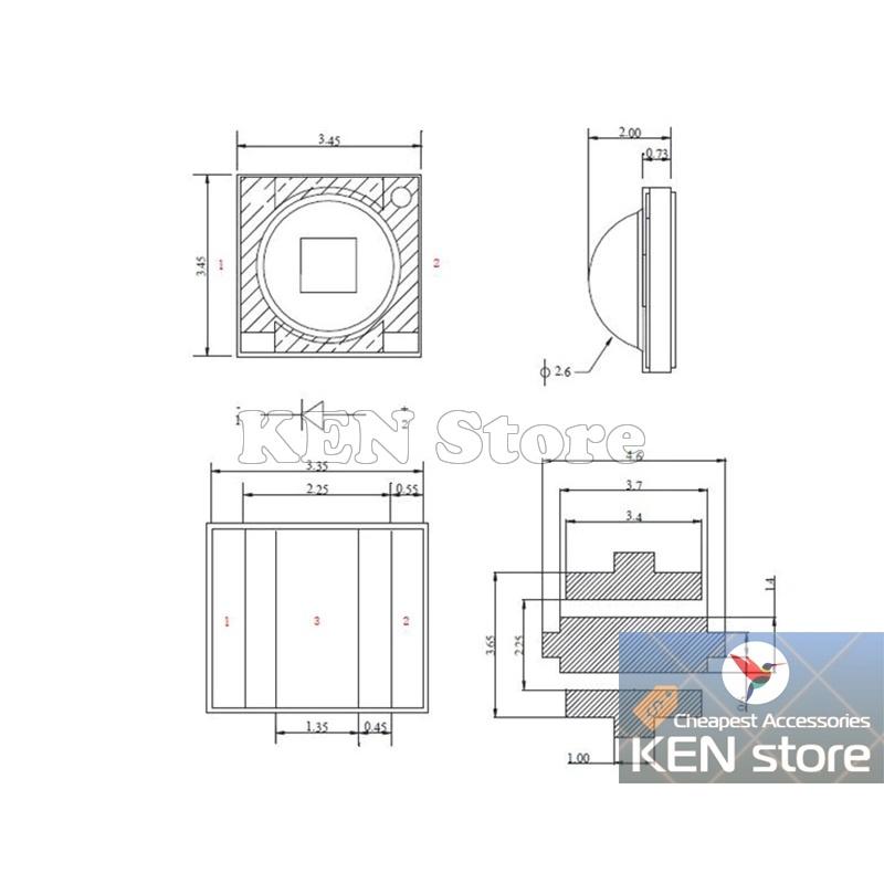 Chip led, nhân led XPE 3535 5W