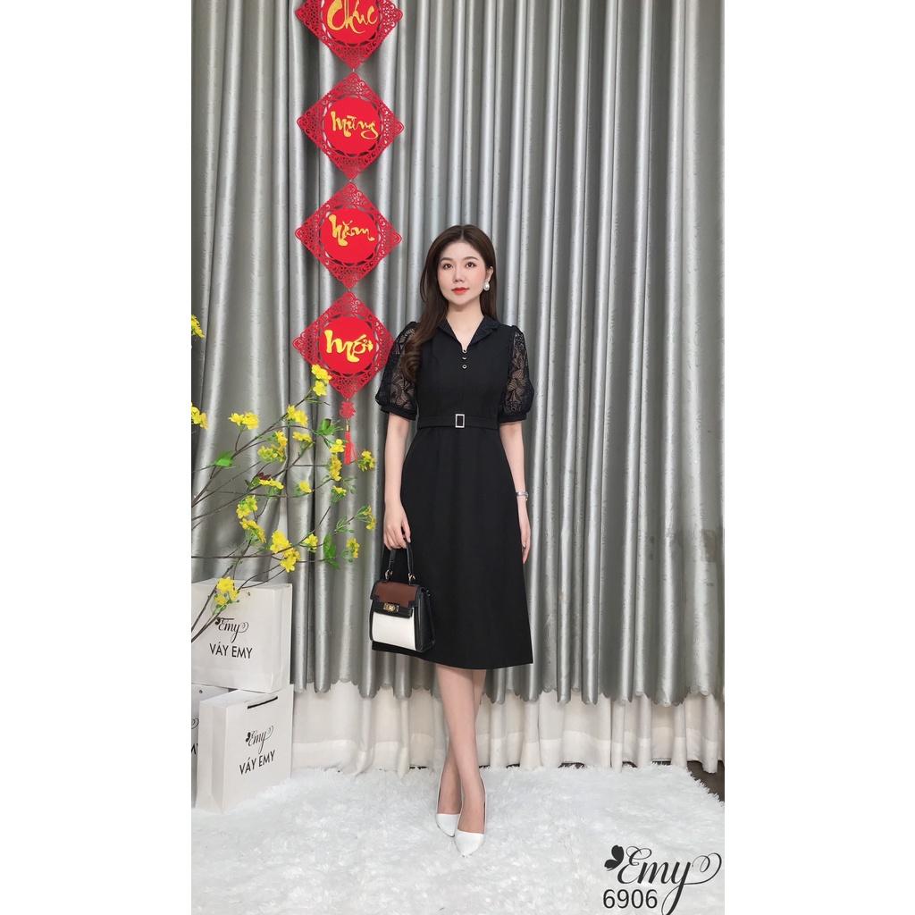 Đầm EMY EM6906  Xoè A Ren