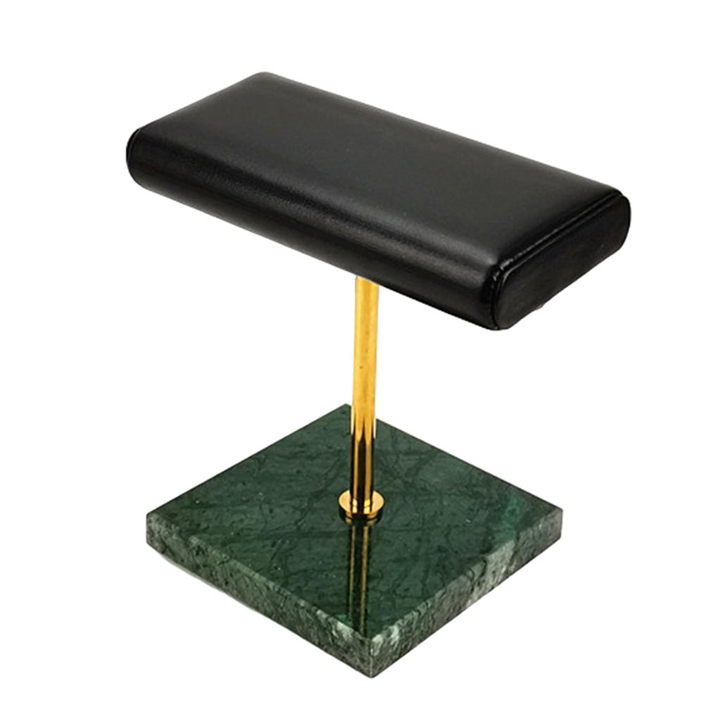 Premium Stable Marble & PU Leather Watch Holder Display Stand for Showcase Exposition