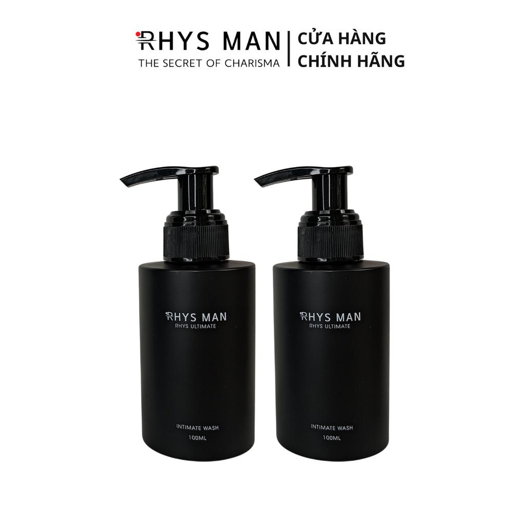 Combo 2 dung dịch vệ sinh nam giới RHYS MAN Rhys Ultimate hương bạc hà thơm mát 100ml/chai - Hàng chính hãng