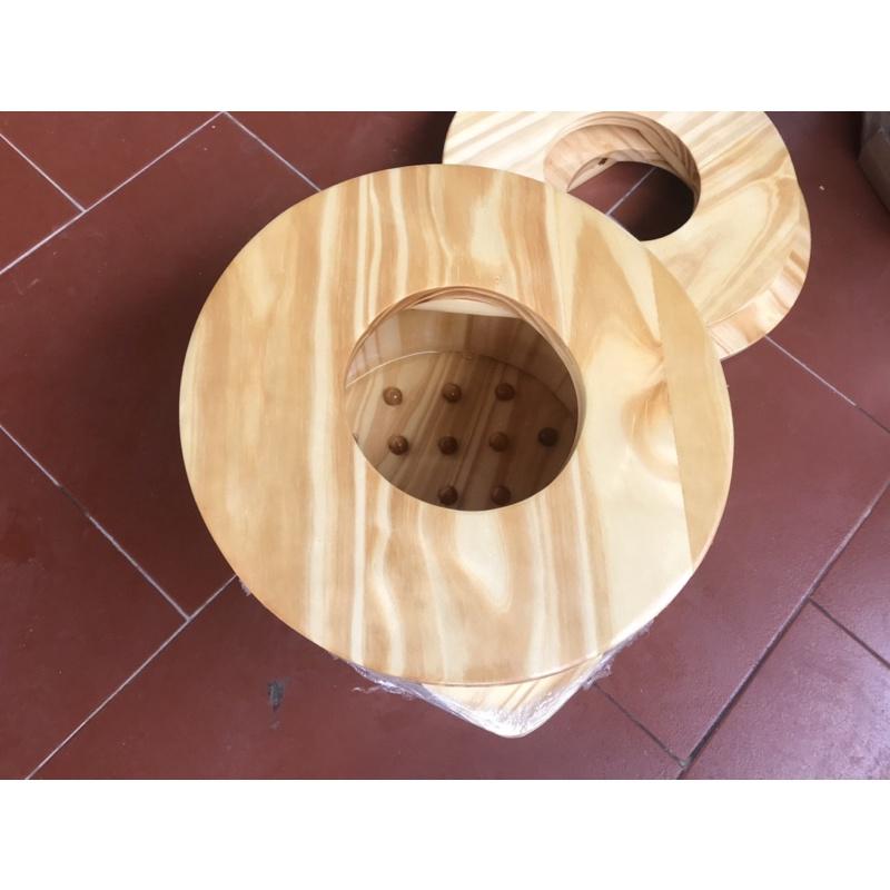 Nắp chậu gỗ hình tròn ngâm xông 38cm