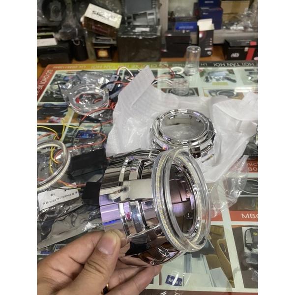 Chụp xi mạ có led vòng lắp đèn bi