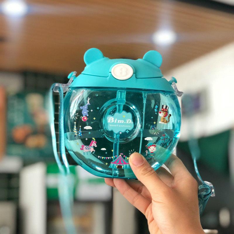 Cầu Vồng Trưởng Thành Sippy Cup Siêu Dễ Thương Bánh Rán Bình Nước 380Ml Straw Cup Sippy Cup Cho Bé Nước Sữa Nước Ép bình Sữa Cho Bé