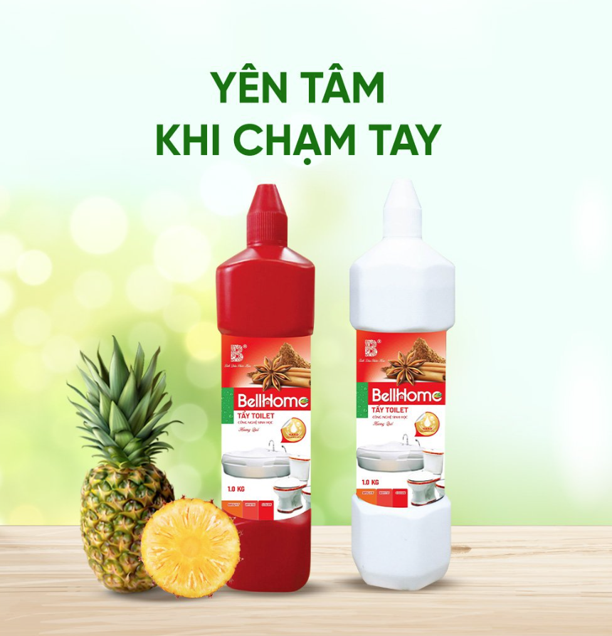 Tẩy Toilet Công Nghệ Sinh Học Bell Home Hương Quế 1KG Đỏ