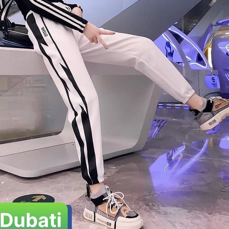 QUẦN JOGGER THỂ THAO TIA SÉT CHẤT NỈ DA CÁ NAM NỮ CÓ BO CHÂN SANG CHẢNH VIP -DUBATI FASHION