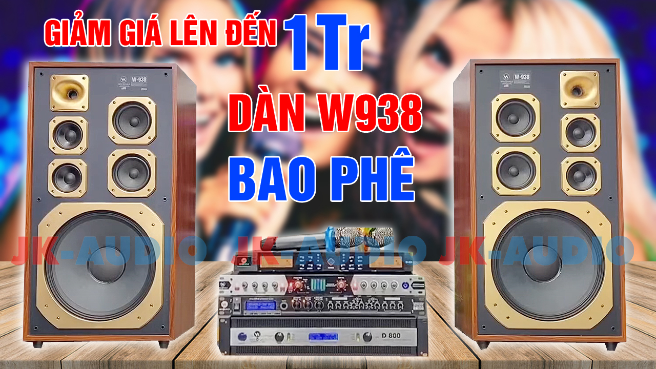 Loa Weeworld 938 Bass 40 - Bản mới 2022 - Hàng chính hãng