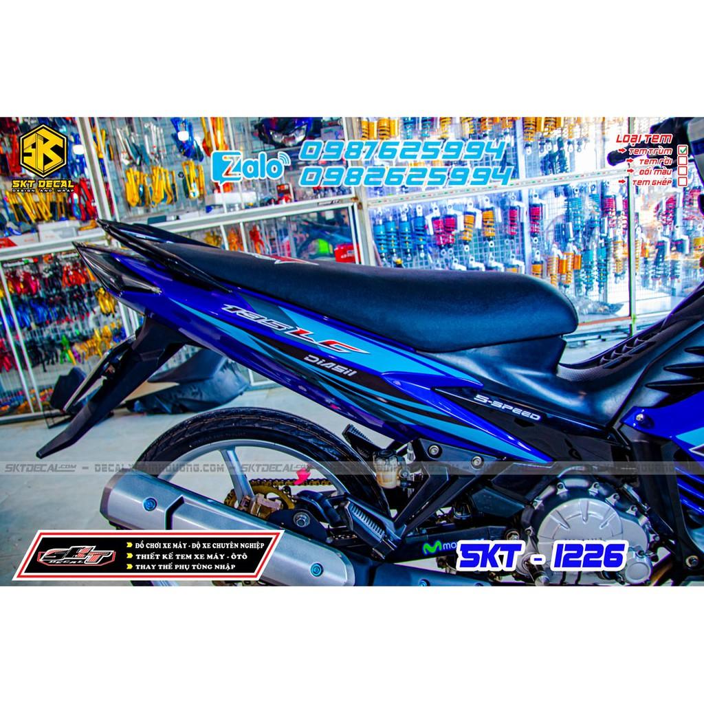 tem trùm dành cho exciter 135 xanh đen lc