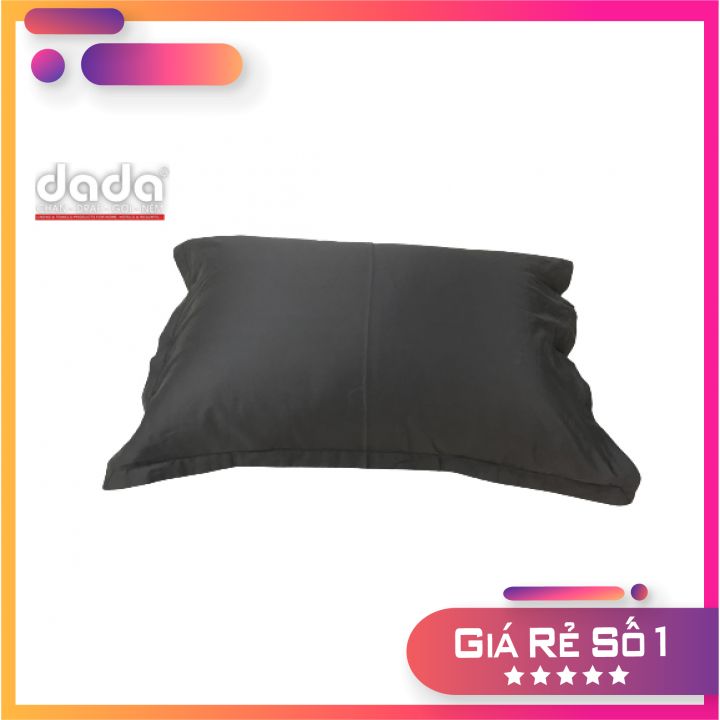 Vỏ Gối Khách Sạn 5 Sao Dada Mềm Mịn Mát - 100Cotton - Công Nghệ Nano Kháng Khuẩn - Ghi Xám Satin - 4565