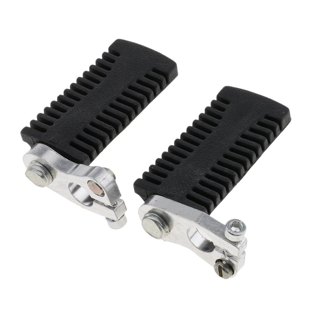 2x1 Pair Motorcycle Foot Rests Pedals Footpegs for 47cc 49cc Mini Pocket Bike