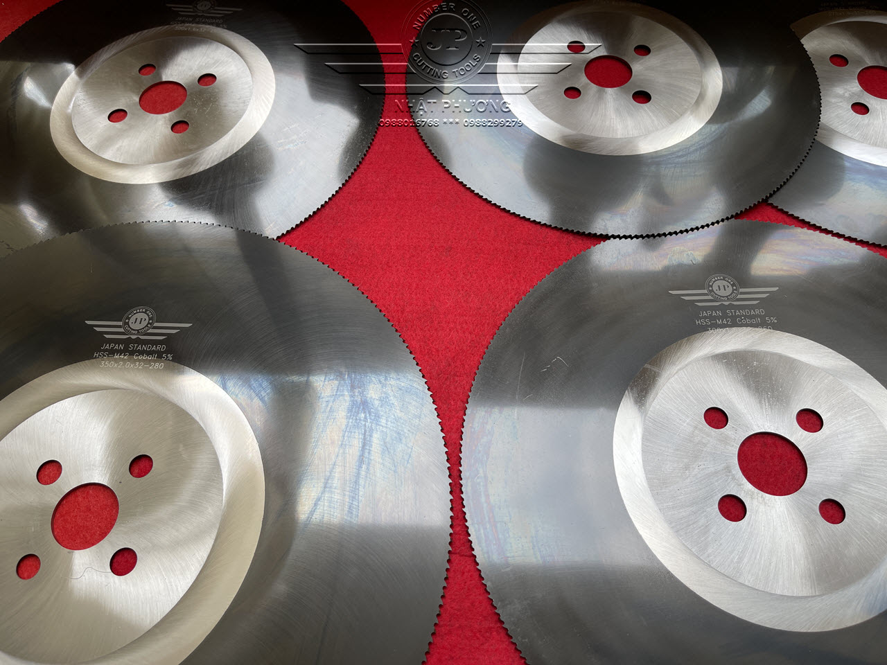 Lưỡi cắt Inox Japan 5% Cobalt M42+TiAlN, Đĩa cắt thép gió Nhật 275mm