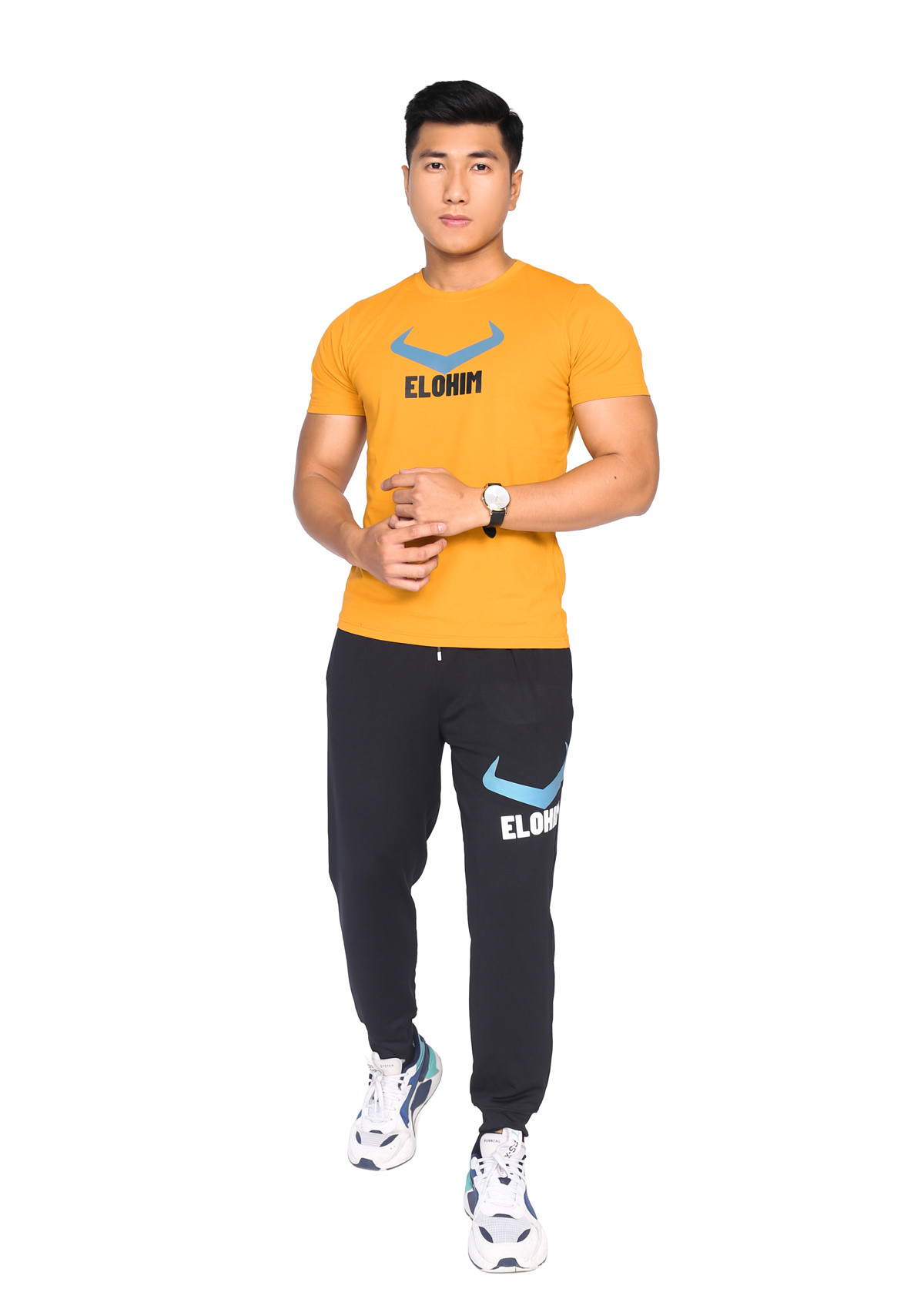 ÁO THỂ THAO LOGO ELOHIM CLASSIC - VÀNG XANH