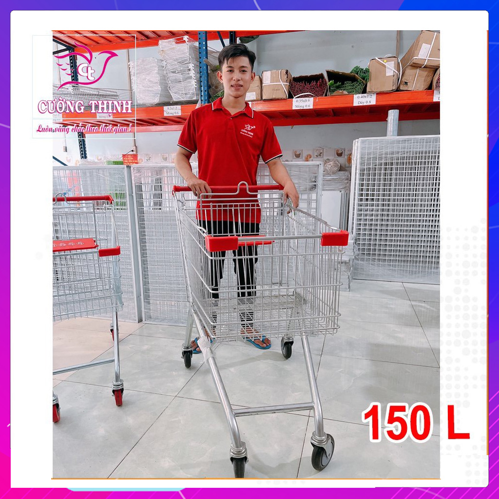 Xe đẩy siêu thị 150L