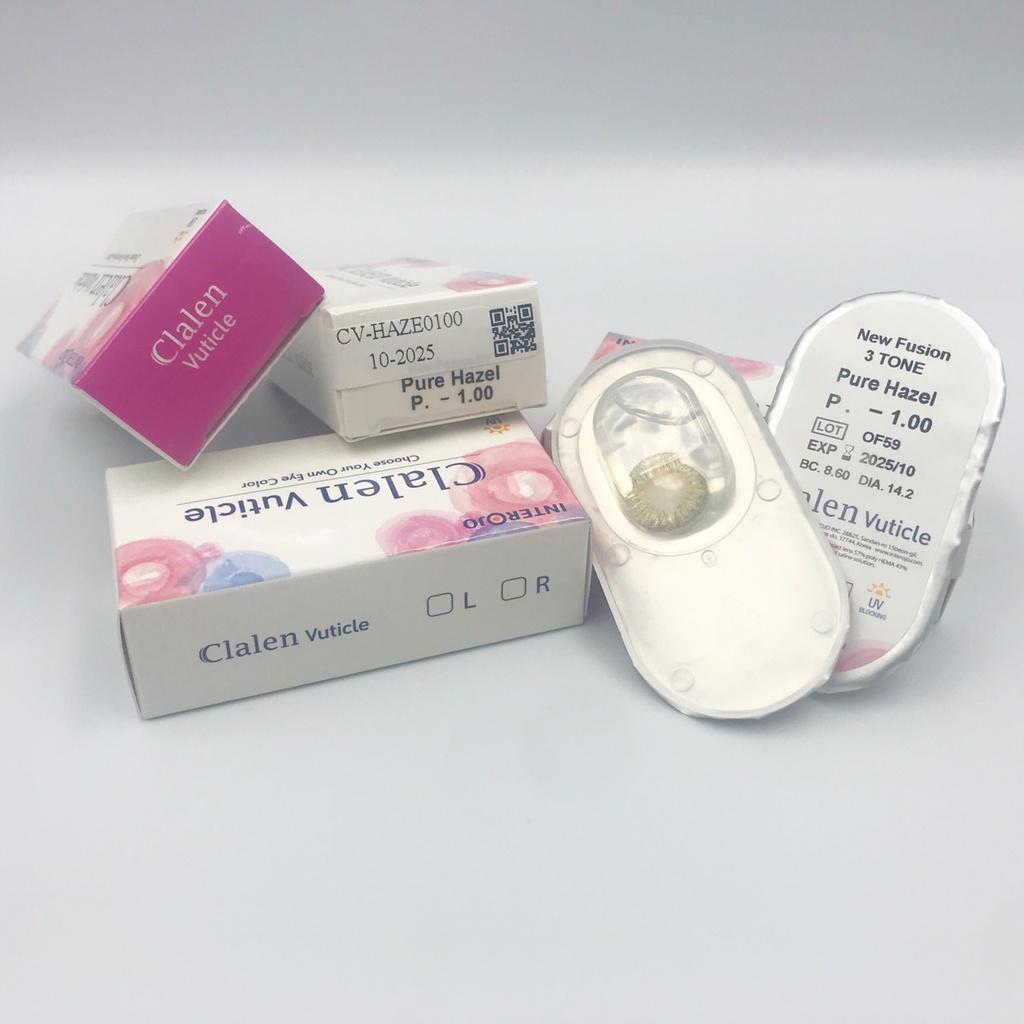 Kính áp tròng màu Pure Hazel Clalen Vuticle cho đôi mắt tự nhiên và rạng rỡ