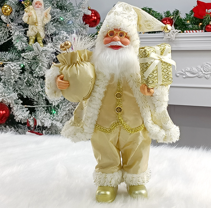 Ông Già Noel Đứng Cao 46cm Trang trí Cây Thông, Trang Trí Noel Giáng Sinh