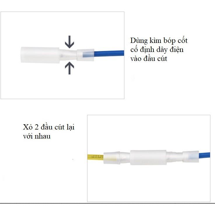 10 bộ cút nối dây điện thẳng nối dây đến 2.5mm2