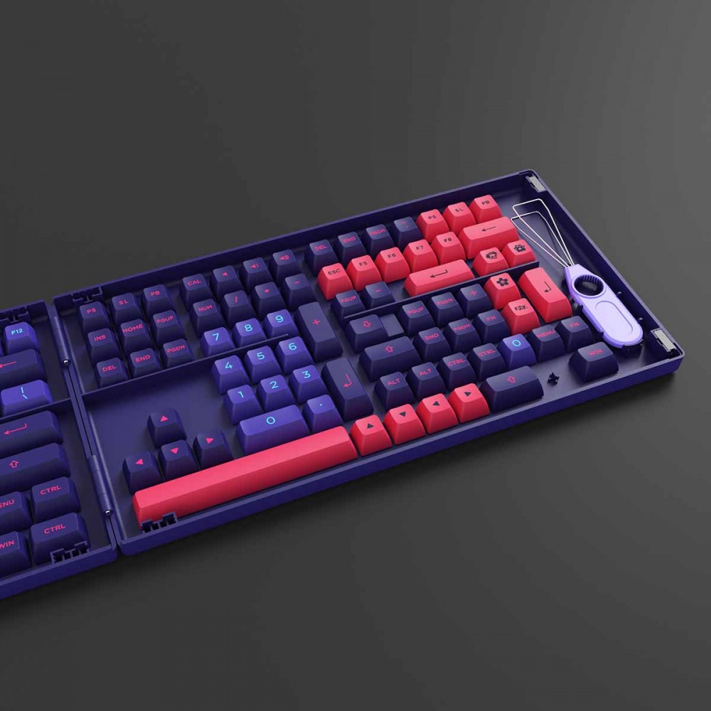 Bộ Set Keycap AKKO   – NEON (PBT Double-Shot/ASA profile/158 nút) - Hàng Chính Hãng