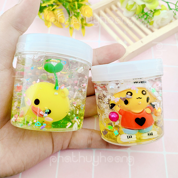 Hủ slime trụ hoạt hình dễ thương