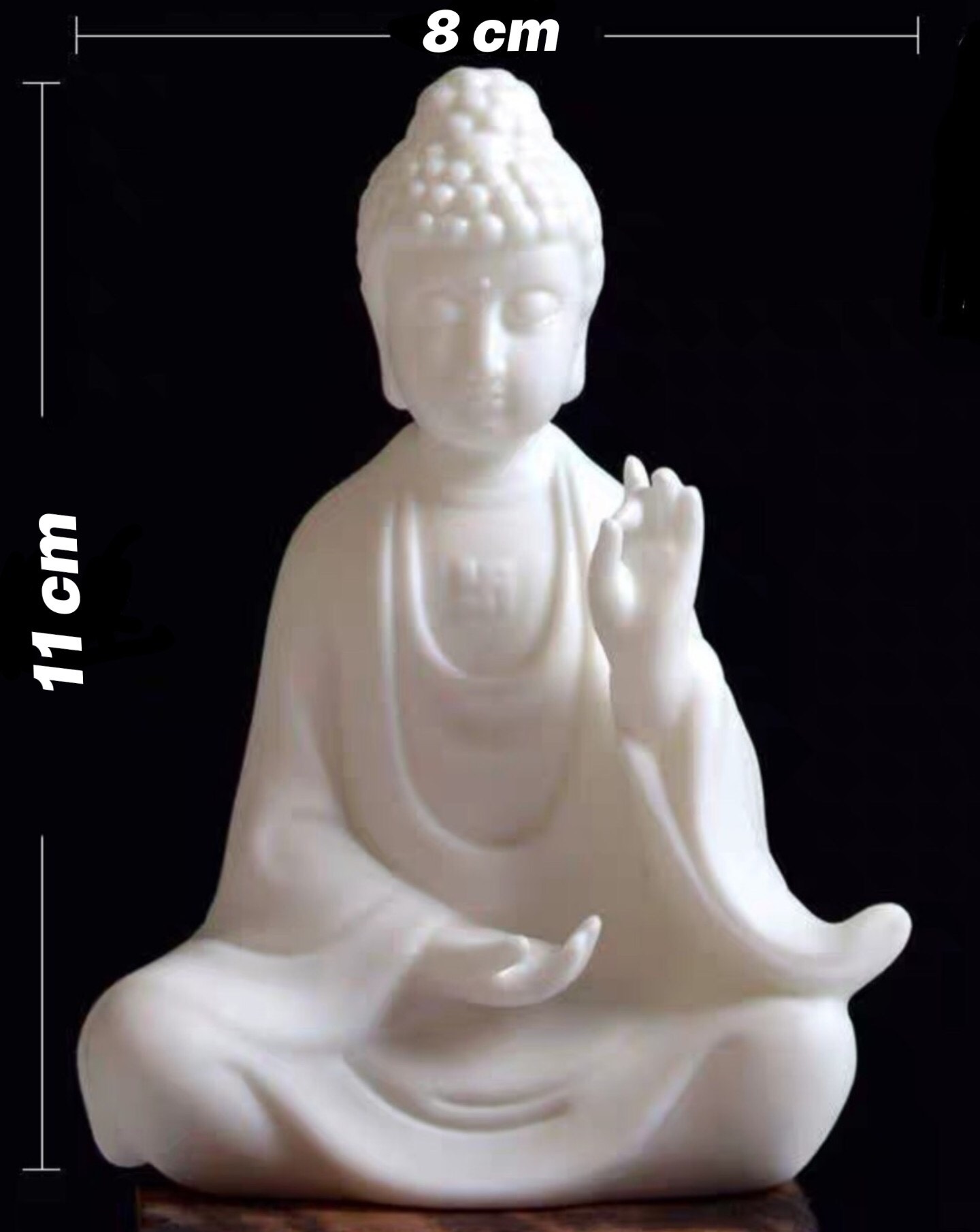 Tượng phật bồn sư đen led