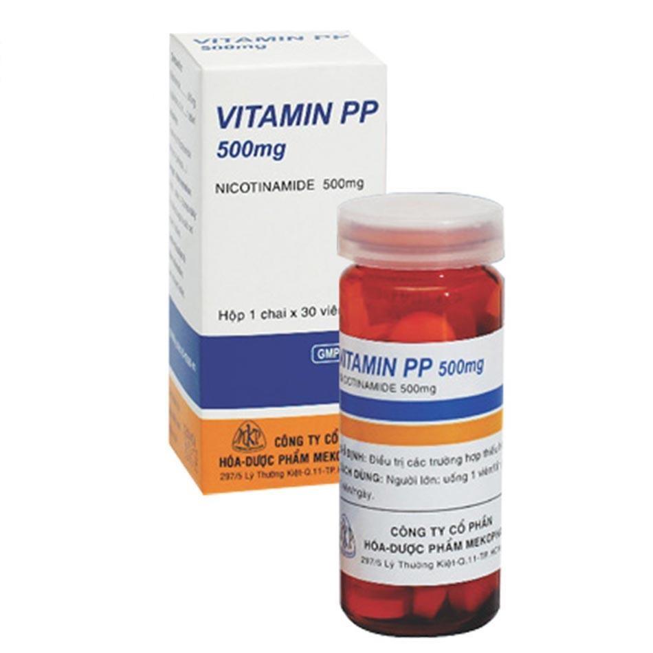 VITAMIN PP-HỖ TRỢ ĐẸP DA, GIẢM MỠ MÁU, BỔ NÃO