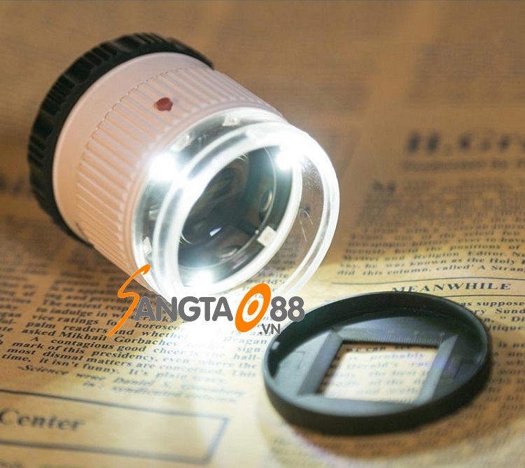 Kính lúp cầm tay có thước đo Kiểm tra sợi vải, tem, trang sức cao cấp 9006B-
