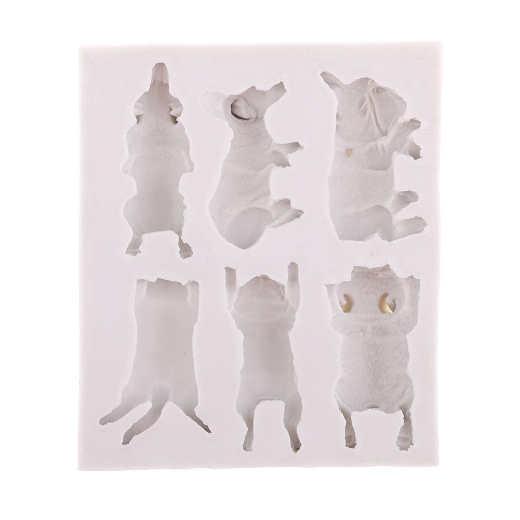 Dog Liquid Silicone Mold Sugar Cake Making Mold Chocolate Mold Baking Tool
