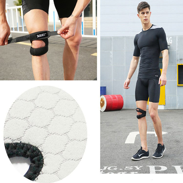 Băng Bảo Vệ Gối Xương Bánh Chè Knee Strap Aolikes Bản Đôi (1 Đôi)