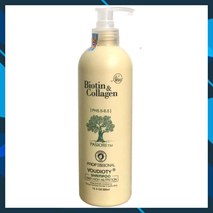 DẦU GỘI PASIORI TM COLLAGEN & BIOTIN TRẮNG PHỤC HỒI, MỀM MƯỢT, NGĂN GÃY RỤNG, MỌC TÓC ITALY 500ML NEW 2022