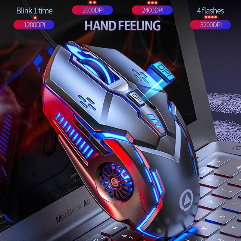 Chuột Quang Chơi Game Có Dây G5 Không Gây Tiếng Ồn Dùng Cho PC Laptop