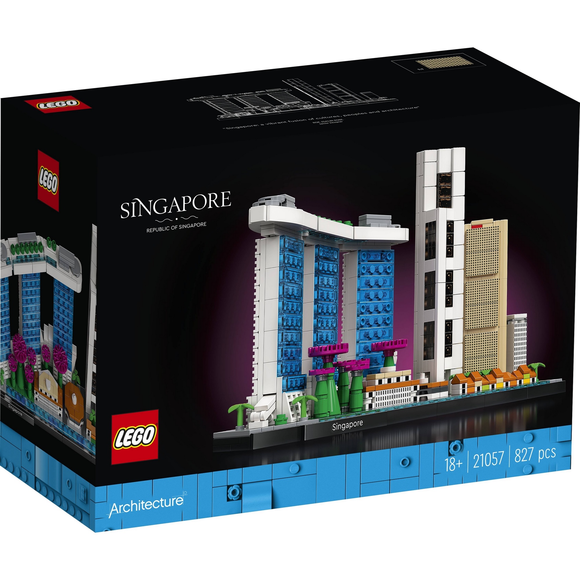 LEGO Architecture 21057 Thành Phố Singapore (827 chi tiết)